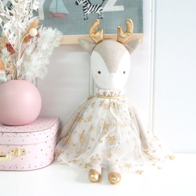 Alimrose | Angelica Reindeer | Gold Star 43cm