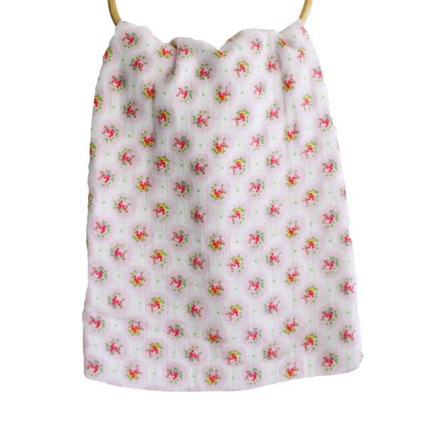 Alimrose Muslin Swaddle Floral Medallion Milk Tooth