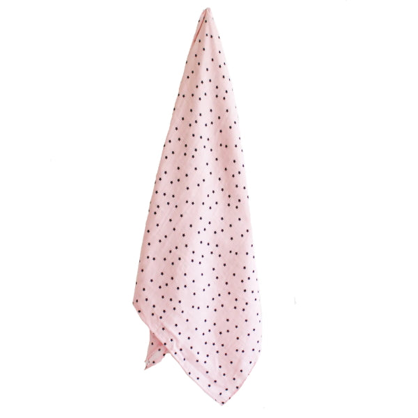 Alimrose | Muslin Swaddle | Starry Night Pink at Milk Tooth