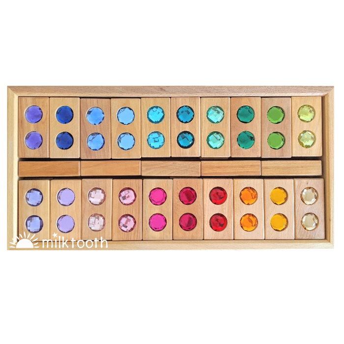 Bauspiel | Colour Street | 45 Blocks with Tray