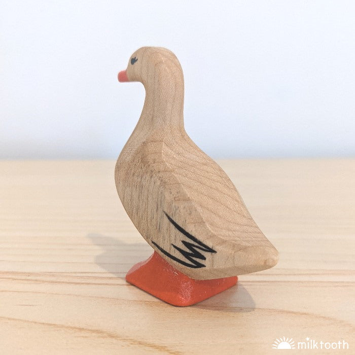 Bumbu Toys | Duck Tall wooden toy at Milk Tooth