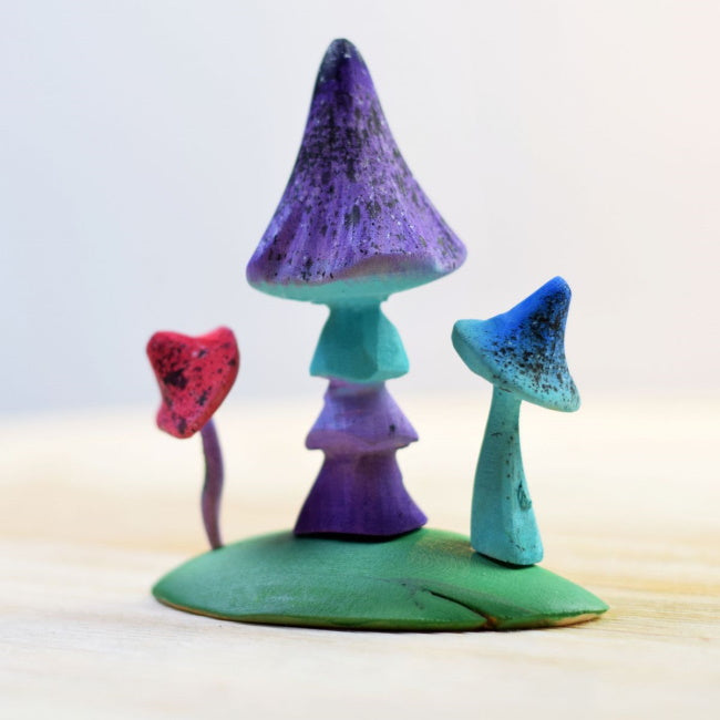 Bumbu Toys | Fairy Mushrooms wooden toy at Milk Tooth