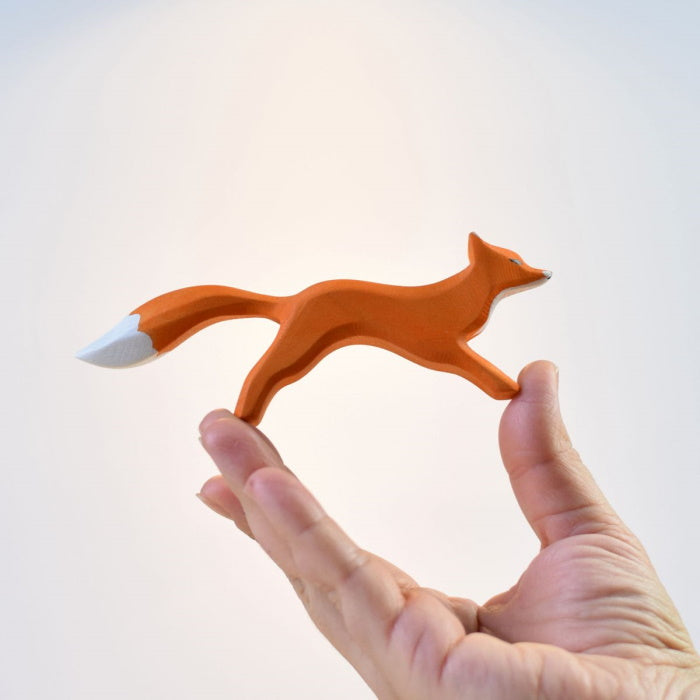 Bumbu Toys | Fox Running wooden toy at Milk Tooth