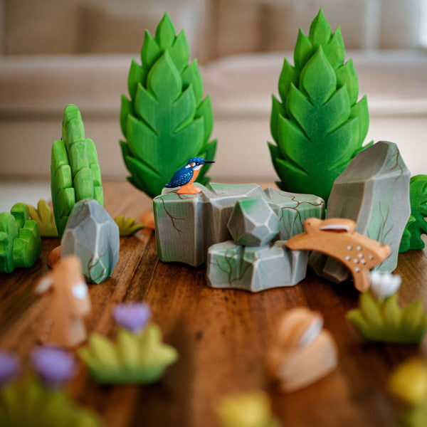 Bumbu Toys | Mossy Rocks at Milk Tooth