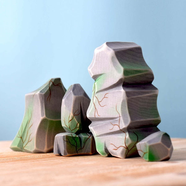Bumbu Toys | Mossy Rocks at Milk Tooth