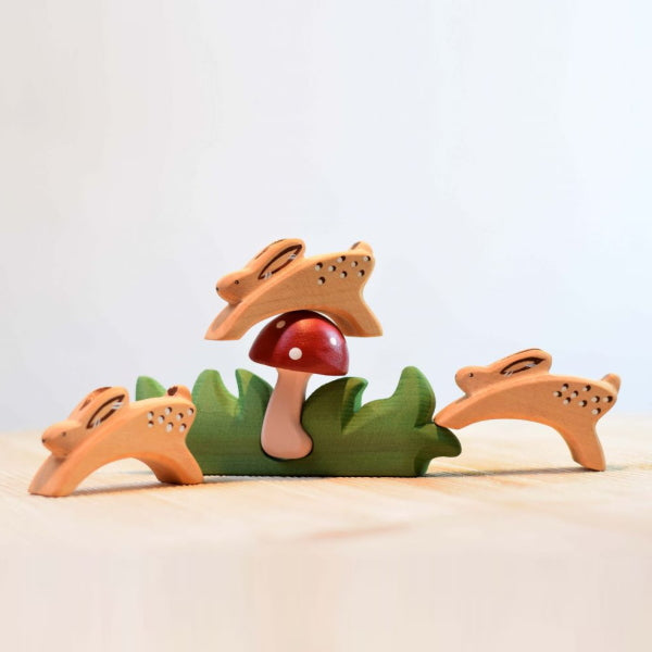 Bumbu Toys | Mushroom in Grass at Milk Tooth