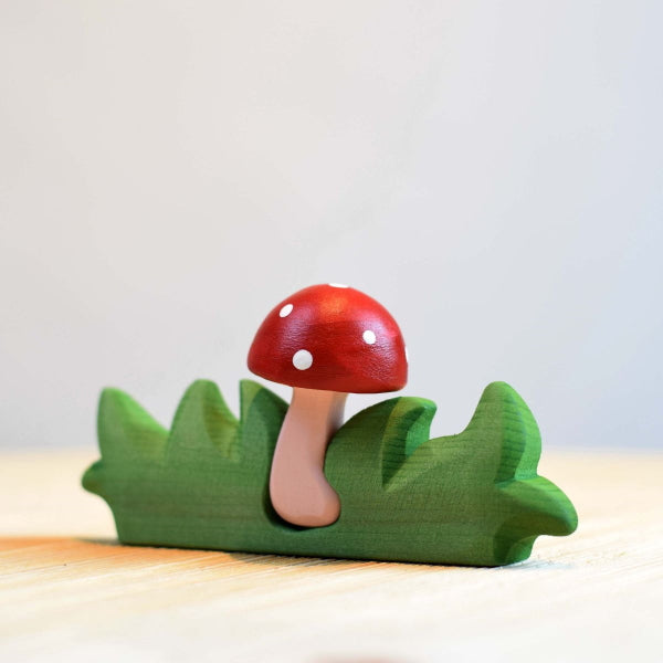 Bumbu Toys | Mushroom in Grass at Milk Tooth