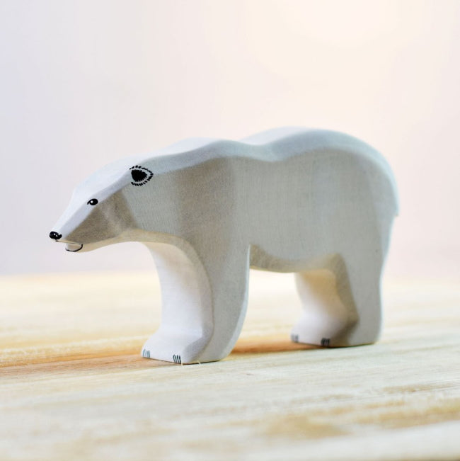 Bumbu Toys | Polar Bear wooden toy at Milk Tooth