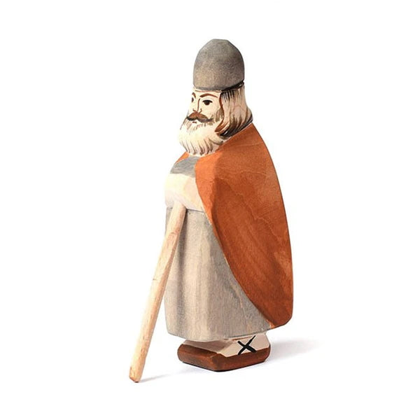 Bumbu Toys | Shepherd Standing with Beard wooden toy at Milk Tooth