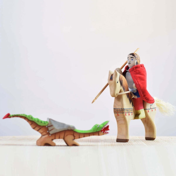Bumbu Toys | St. George with Spear & Cape at Milk Tooth