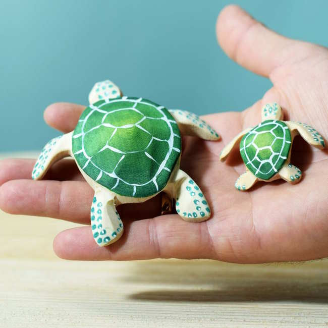 Bumbu Toys | Baby Green Turtle at Milk Tooth