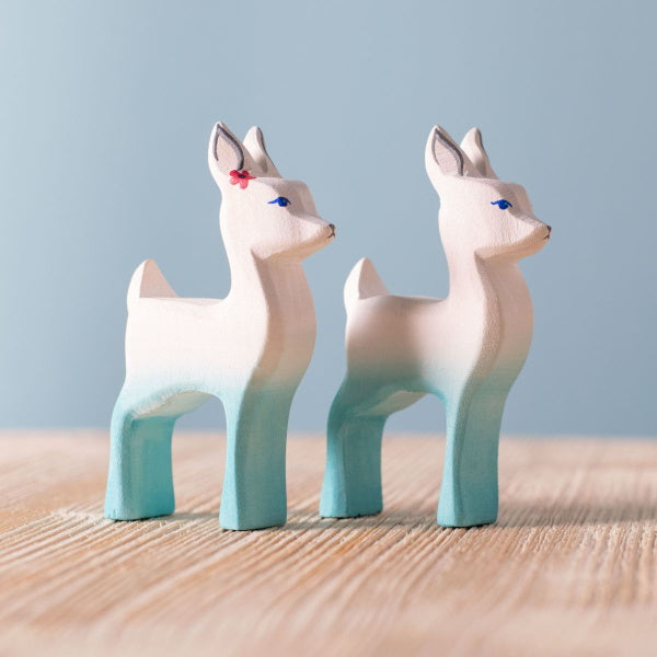 Bumbu Toys | Fawn Standing in White &amp; Blue at Milk Tooth