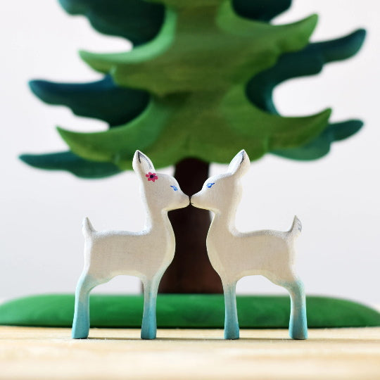 Bumbu Toys | Fawn Standing in White &amp; Blue at Milk Tooth