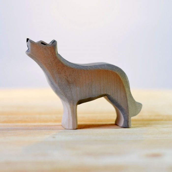 Bumbu Toys | Wolf Howling wooden toy at Milk Tooth