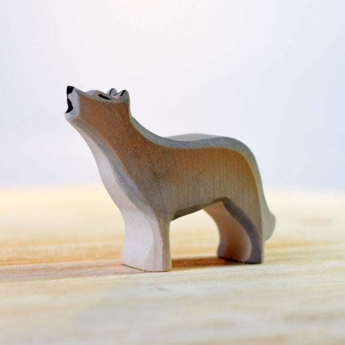 Bumbu Toys | Wolf Howling wooden toy at Milk Tooth