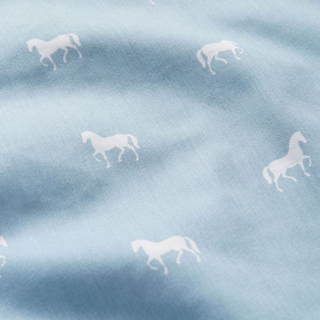 Cam Cam | Single Quilt Set Dusty Blue Horse at Milk Tooth