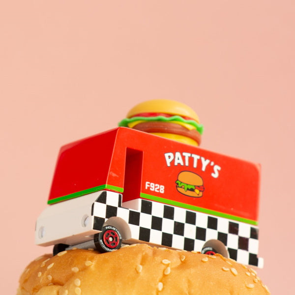 Candylab | Hamburger Van wooden toy food truck at Milk Tooth