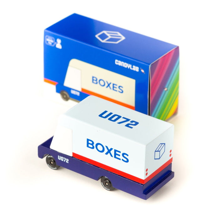 Candylab | Mail Van wooden toy delivery truck at Milk Tooth