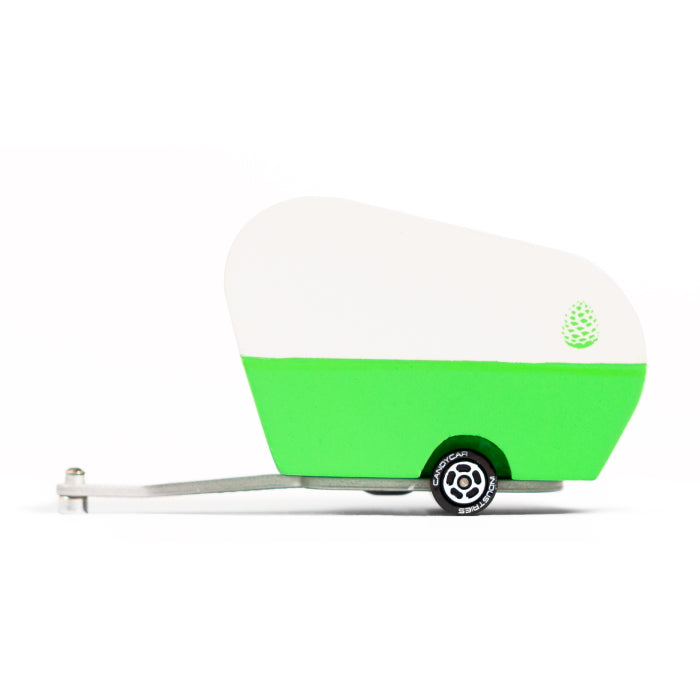 Candylab | Pinecone Camper wooden toy caravan at Milk Tooth