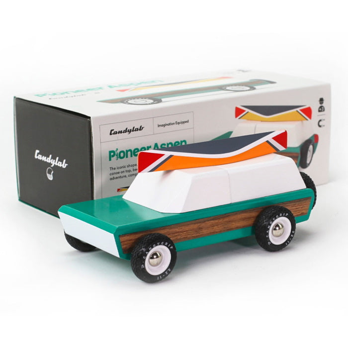 Candylab | Pioneer Aspen wooden toy car wagon at Milk Tooth