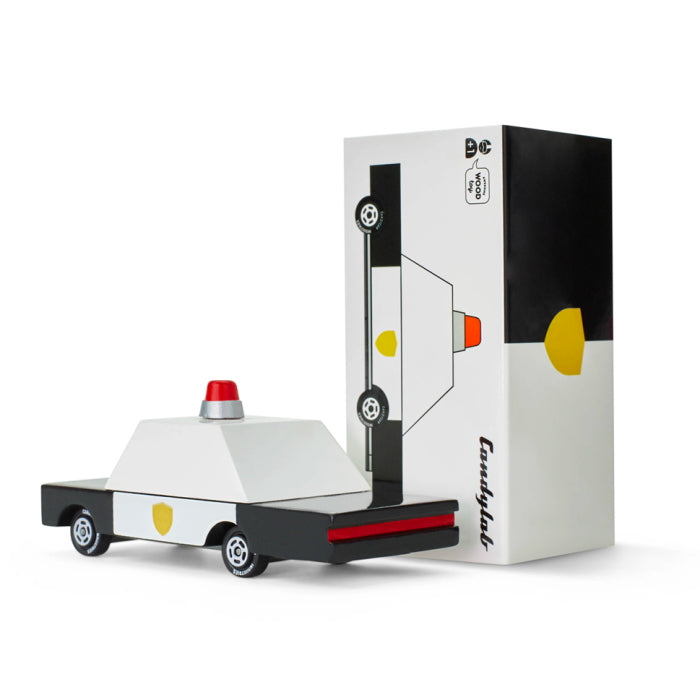 Candylab | Police Car wooden toy vehicle at Milk Tooth