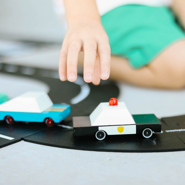Candylab | Police Car wooden toy vehicle at Milk Tooth