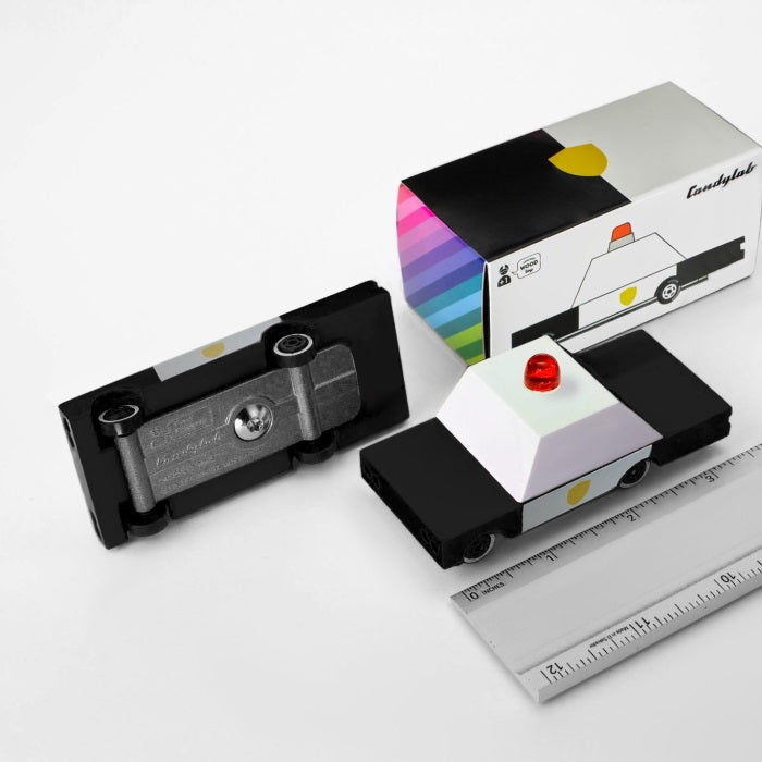 Candylab | Police Car wooden toy vehicle at Milk Tooth