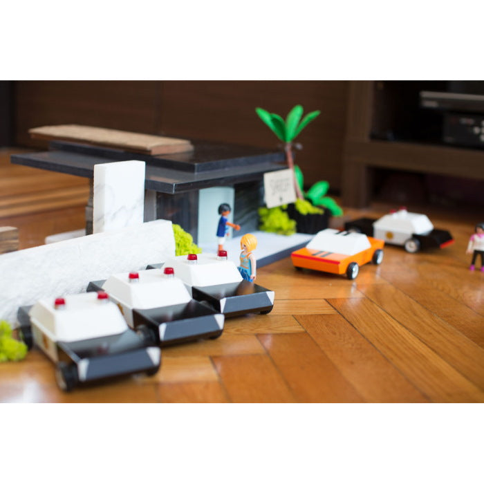 Candylab | Police Cruiser wooden toy car at Milk Tooth
