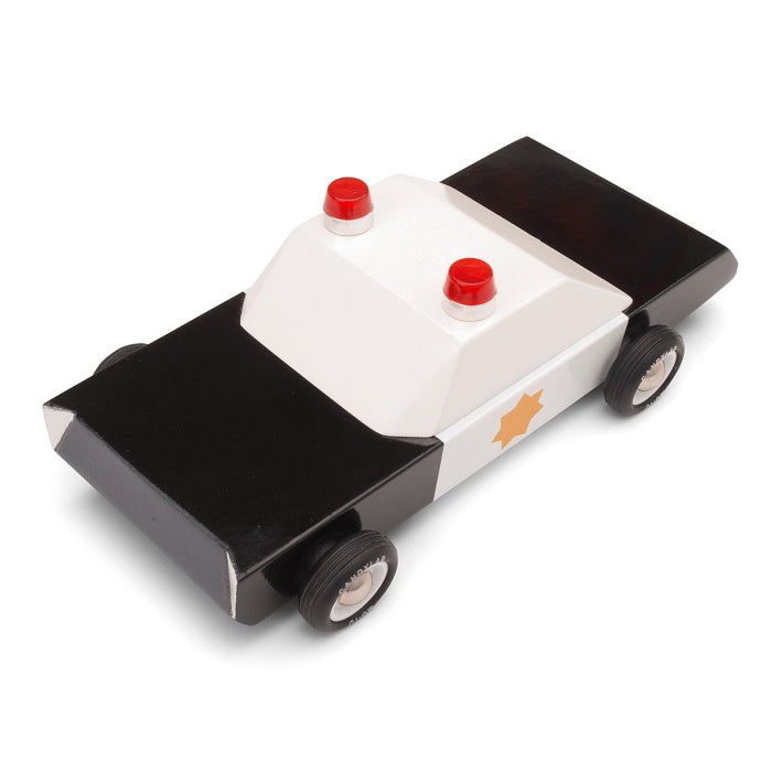 Candylab | Police Cruiser wooden toy car at Milk Tooth