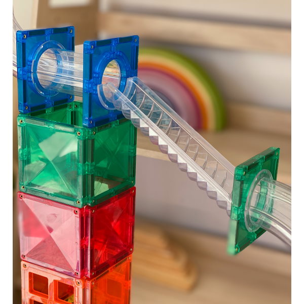 Connetix Tiles | Magnetic Building Tiles | 92 Piece Ball Run