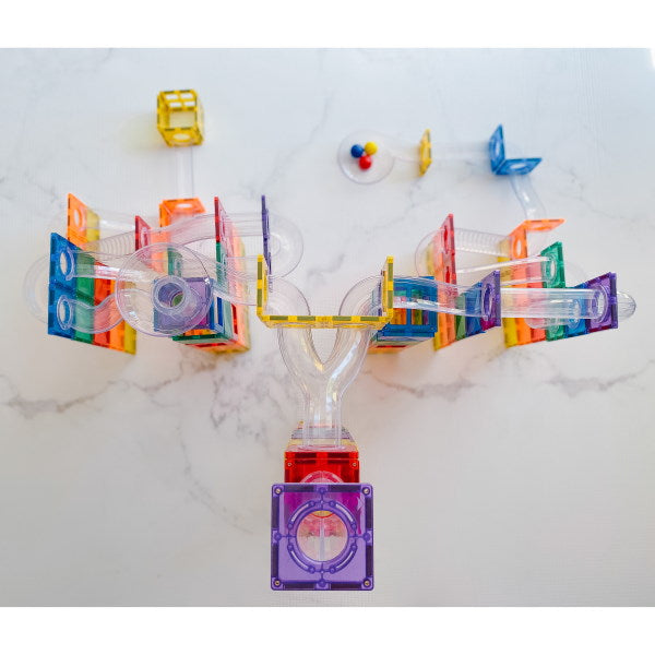 Connetix Tiles | Magnetic Building Tiles | 92 Piece Ball Run