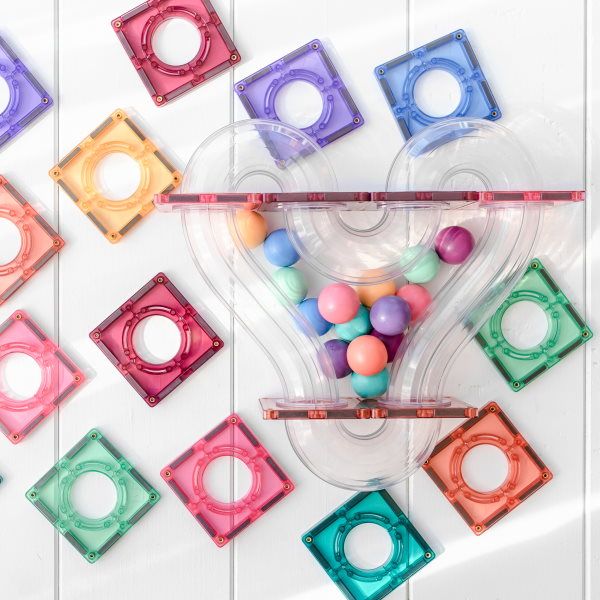 Connetix Tiles | 16 Piece Pastel Replacement Balls at Milk Tooth