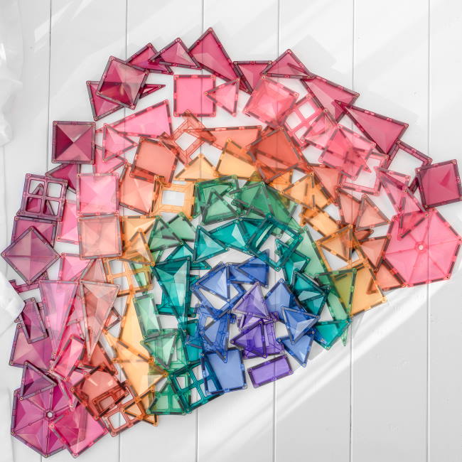 Connetix Tiles | 202 Piece Pastel Mega Pack ultimate pack