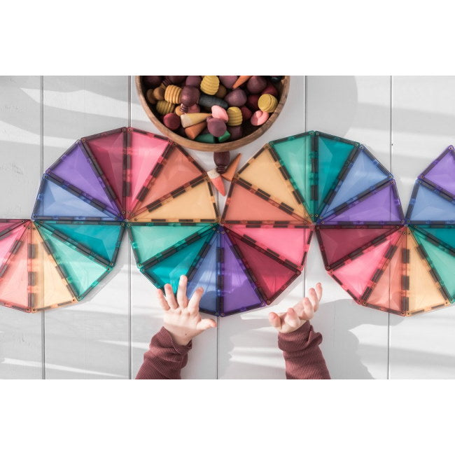 Connetix Magnetic Tiles | 202 Piece Pastel Mega Pack at Milk Tooth