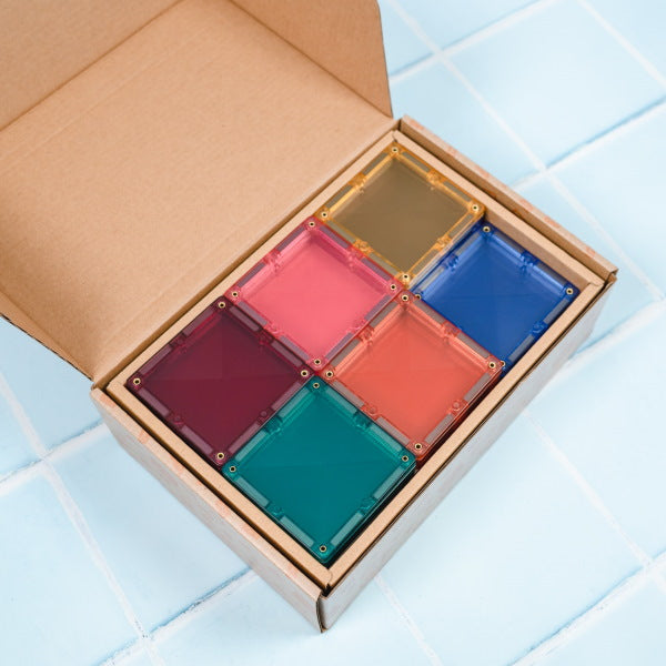 Connetix Tiles | 40 Piece Pastel Square Pack at Milk Tooth