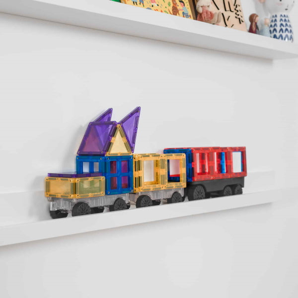 Connetix Tiles | 50 Piece Rainbow Transport Pack at Milk Tooth