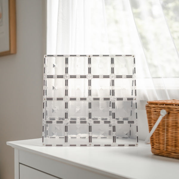 Connetix Tiles | 2 Piece Clear Base Plates at Milk Tooth