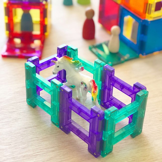 Connetix Tiles | 100 Piece Rainbow Creative Pack FREE SHIPPING* at Milk Tooth