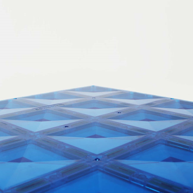 Connetix Tiles | 2 Piece Rainbow Base Plates | Blue &amp; Green at Milk Tooth