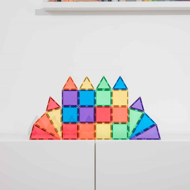 Connetix Tiles | 24 Piece Rainbow Mini Pack at Milk Tooth