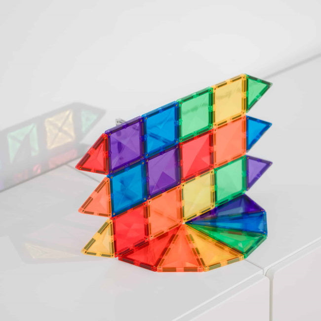 Connetix Tiles | 24 Piece Rainbow Mini Pack at Milk Tooth