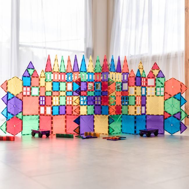 Connetix Tiles | Magnetic Building Tiles | 212 Piece Mega Pack