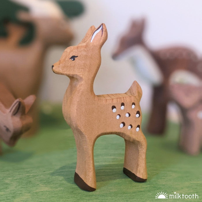 Bumbu Toys Deer Fawn wooden toy at Milk Tooth