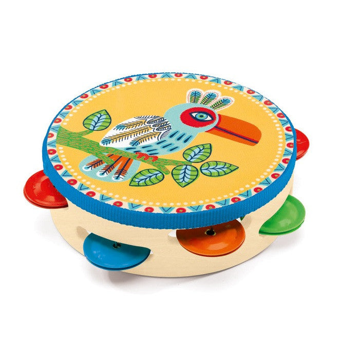 Djeco | Animambo Musical Instrument | Tambourine | Milk Tooth