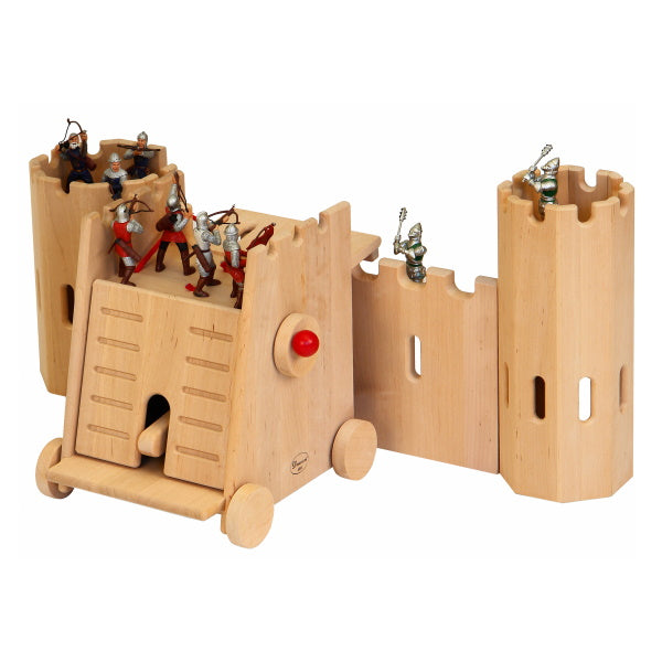 Drewart | Big Siege Tower on Castle Walls with Fastness Towers