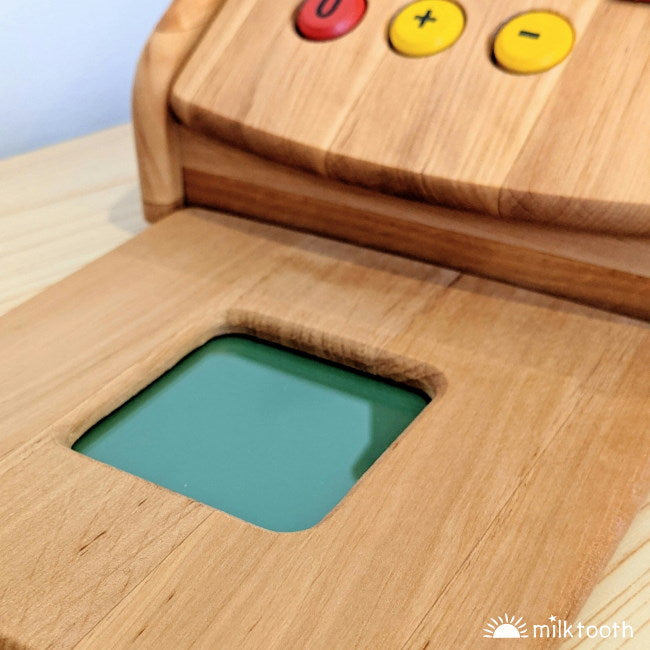 Drewart | Cash Register | Wooden Toy scanner platform