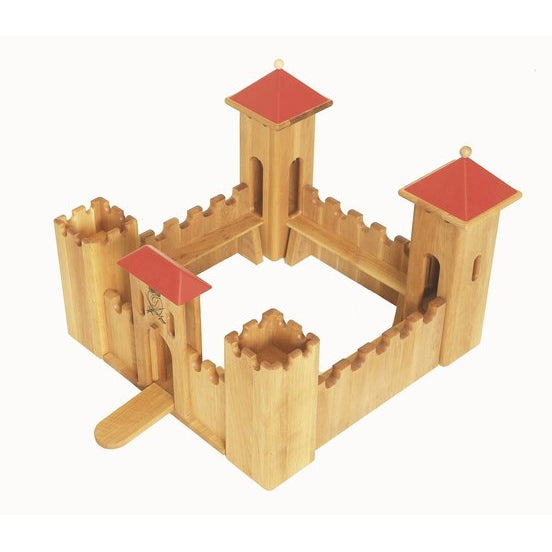 Drewart | Small Wooden Castle with Red Roof 