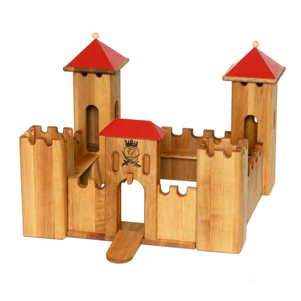 Drewart | Small Wooden Castle with Red Roof 