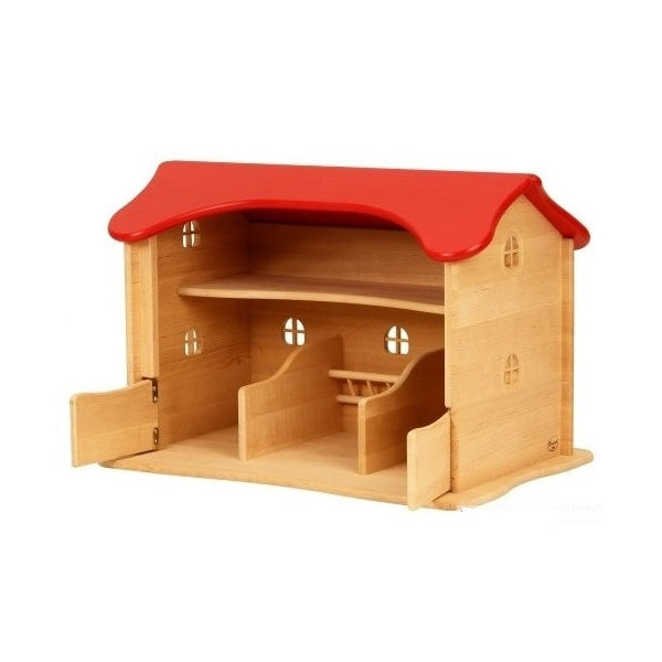 Drewart | Cow Shed Barn Red Roof | Wooden Doll House at Milk Tooth