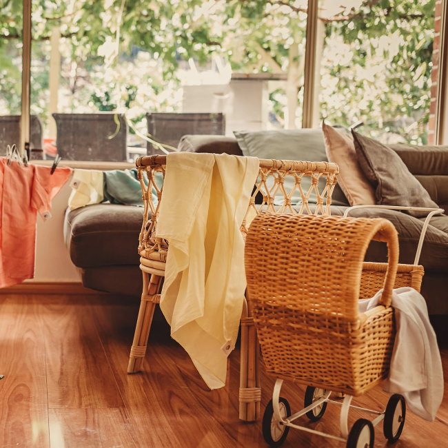 EarthSylk | Play Sylk | Wattle Pale Yellow Cream play silk